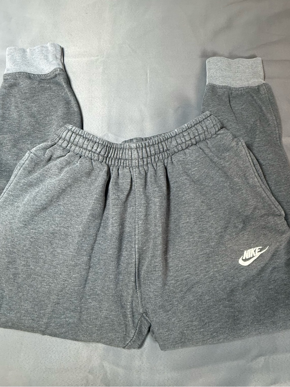 Nike Gray Athletic Cuffed Bottom Sweatpants